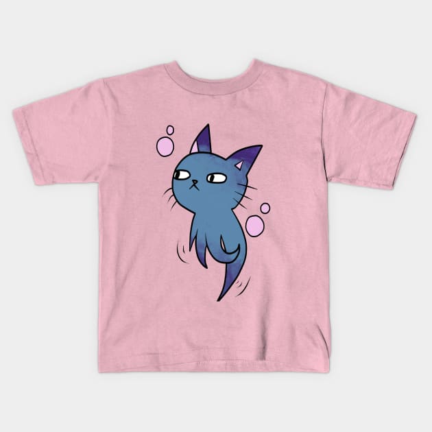 bubble cat Kids T-Shirt by unicorn_armor
